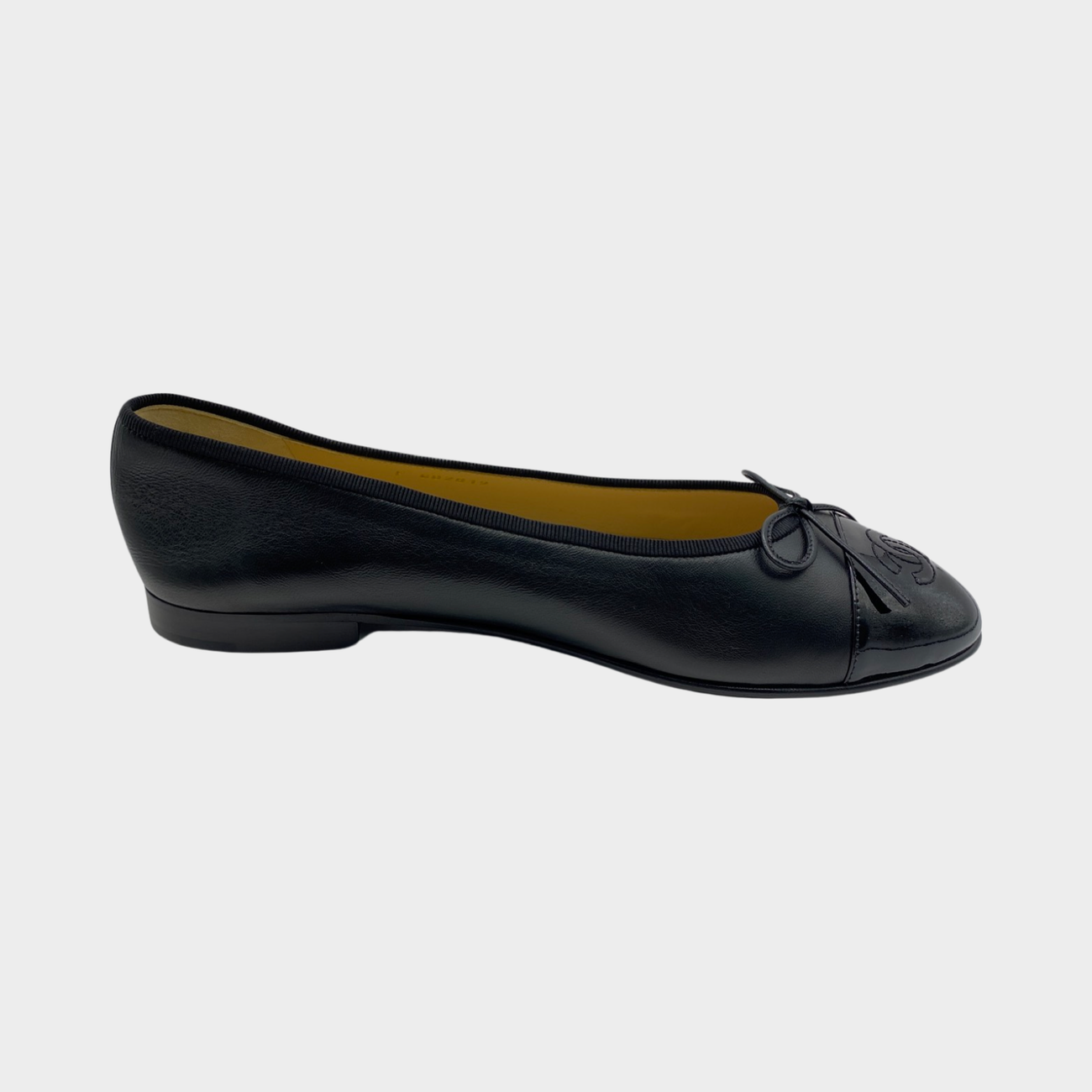 Chanel black patent leather ballet flats with bow – Loop Generation