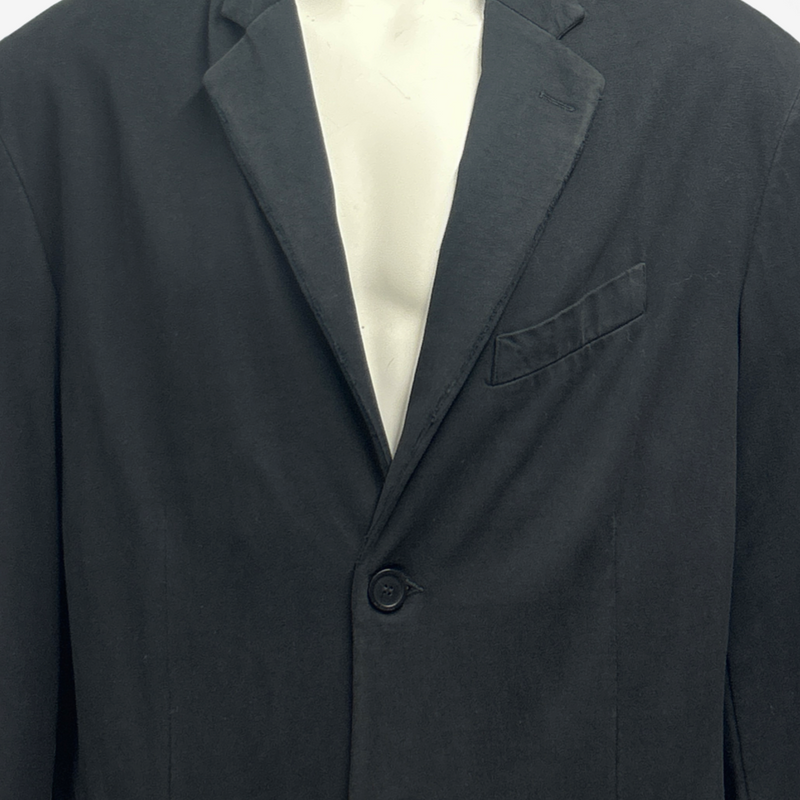 Balenciaga men's black cotton material blazer-style jacket