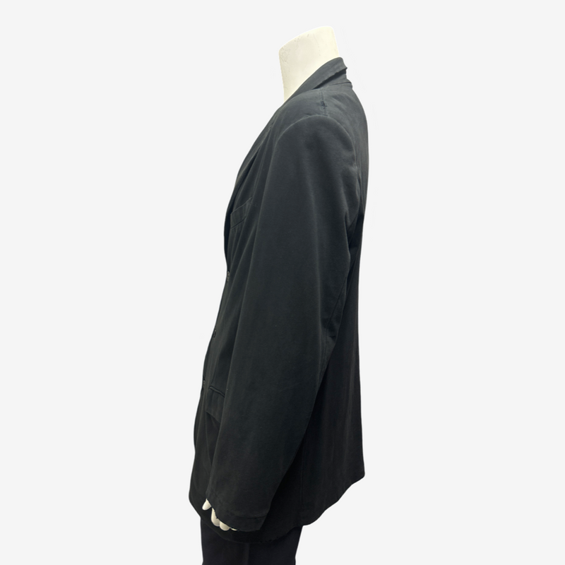 Balenciaga men's black cotton material blazer-style jacket