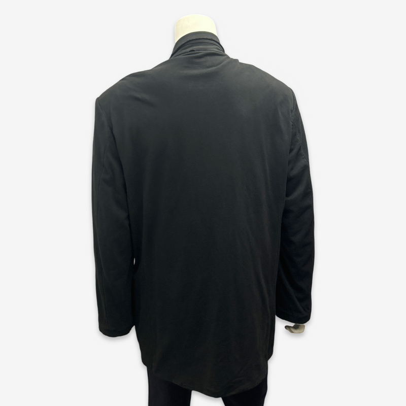 Balenciaga men's black cotton material blazer-style jacket