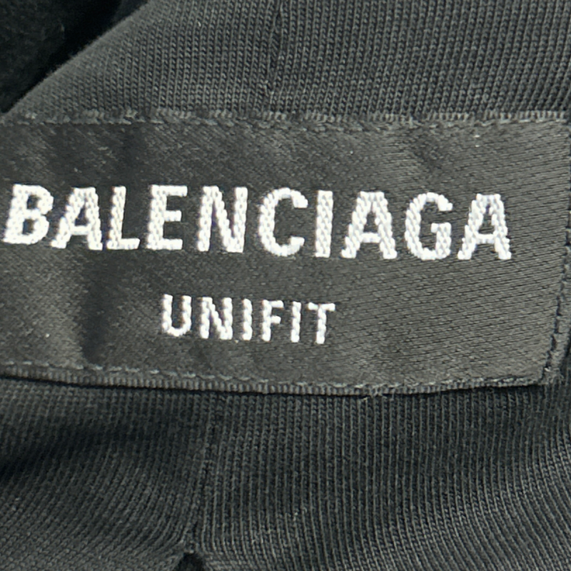 Balenciaga men's black cotton material blazer-style jacket