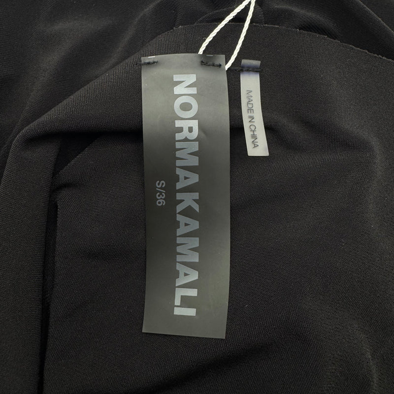 Norma Kamali Draped Black Mini Dress