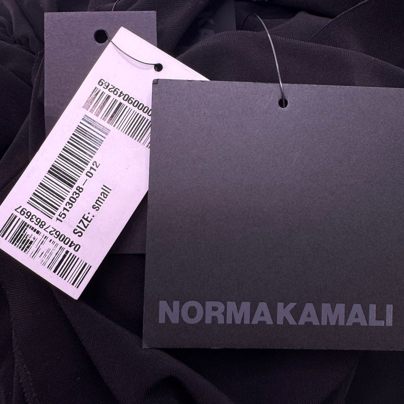 Norma Kamali Draped Black Mini Dress