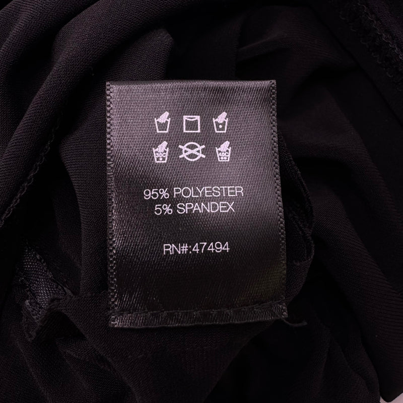 Norma Kamali Draped Black Mini Dress