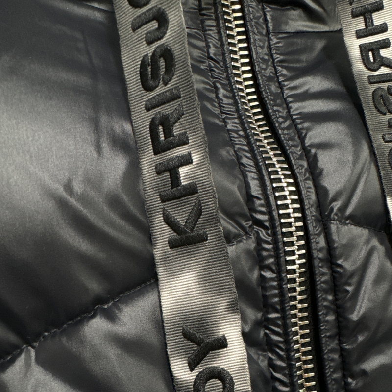 Khrisjoy women's black shiny puffer down jacket