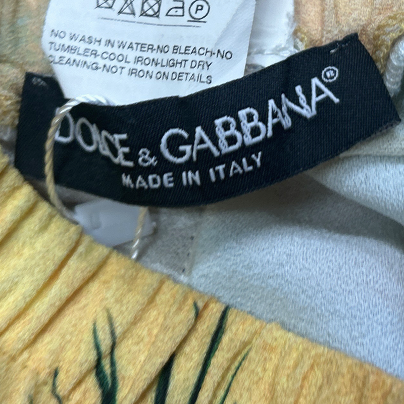 Dolce&Gabbana men's multicolour rainforest motif tracksuit trousers