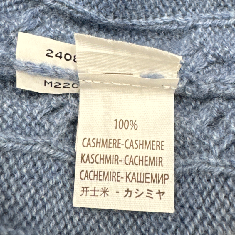 Brunello Cucinelli men's blue cashmere jumper