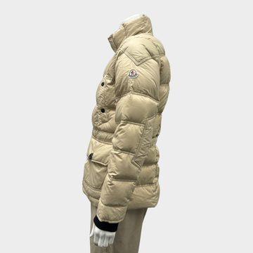 【関税＆送料込み】Moncler 'Nades' Beige Polyester Blend Ja Moncler Nades Beige Polyester Blend Jacket | ModeSens