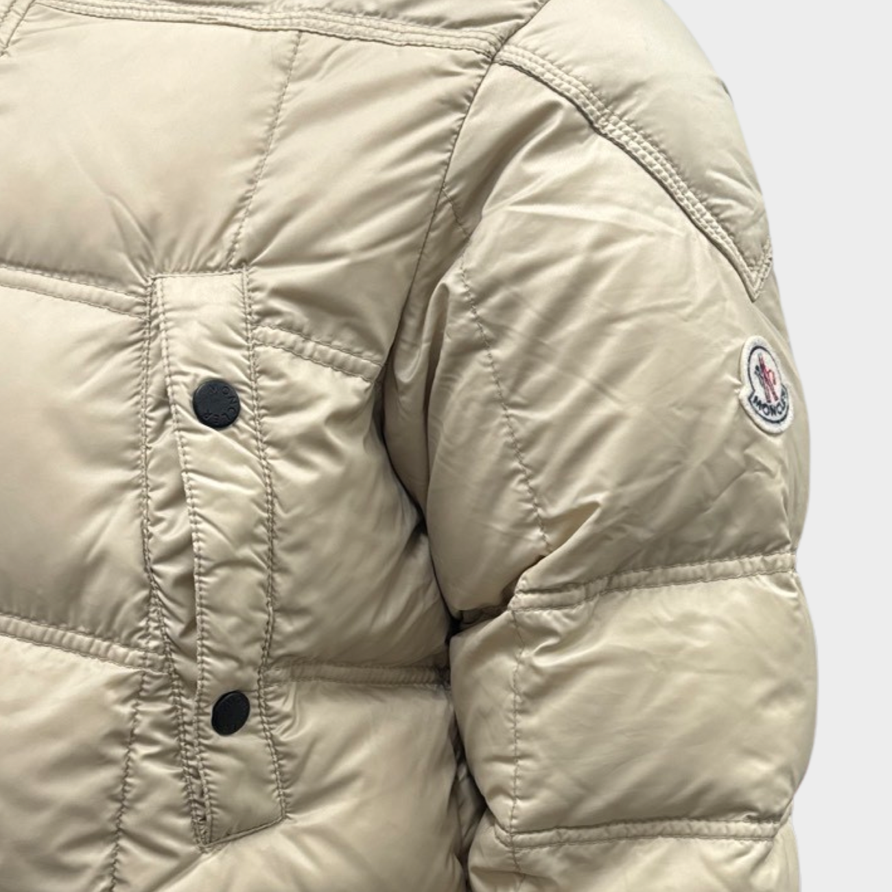 Moncler men's beige puffer jacket – Loop Generation