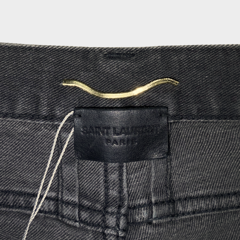 SAINT LAURENT women's dark grey skinny jeans