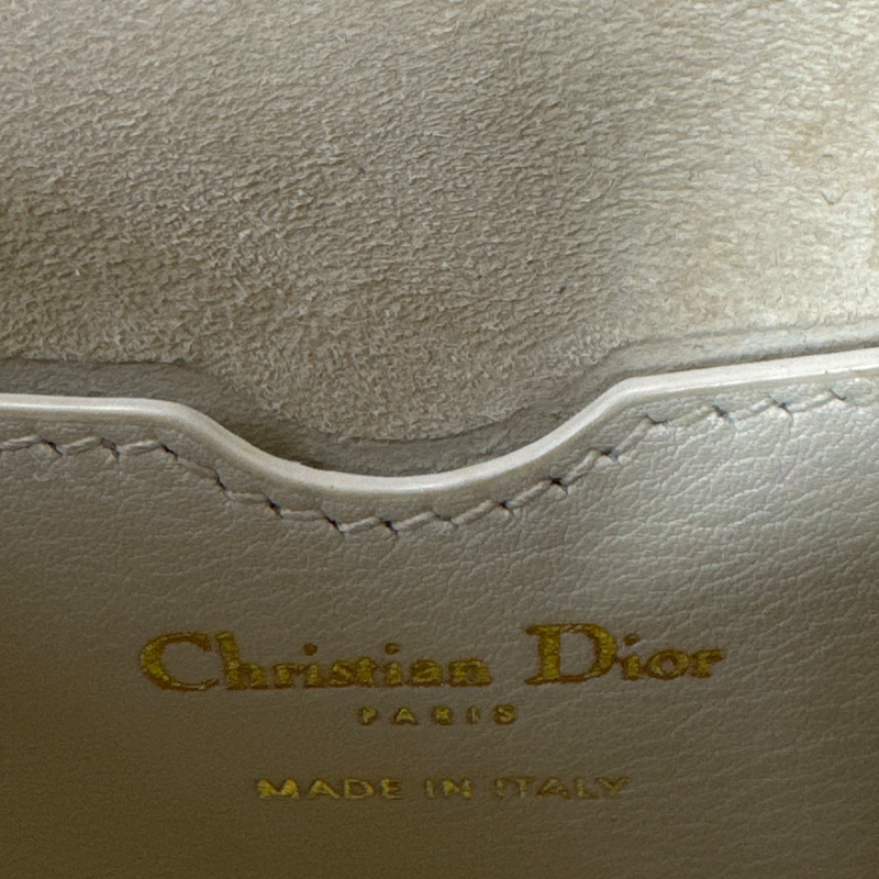 Christian Dior ecru crossbody bag
