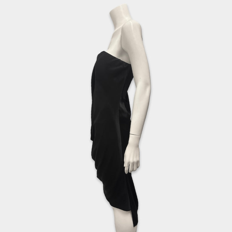 Loewe Black Strapless Bustier Dress