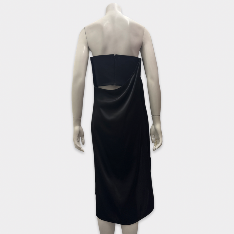 Loewe Black Strapless Bustier Dress