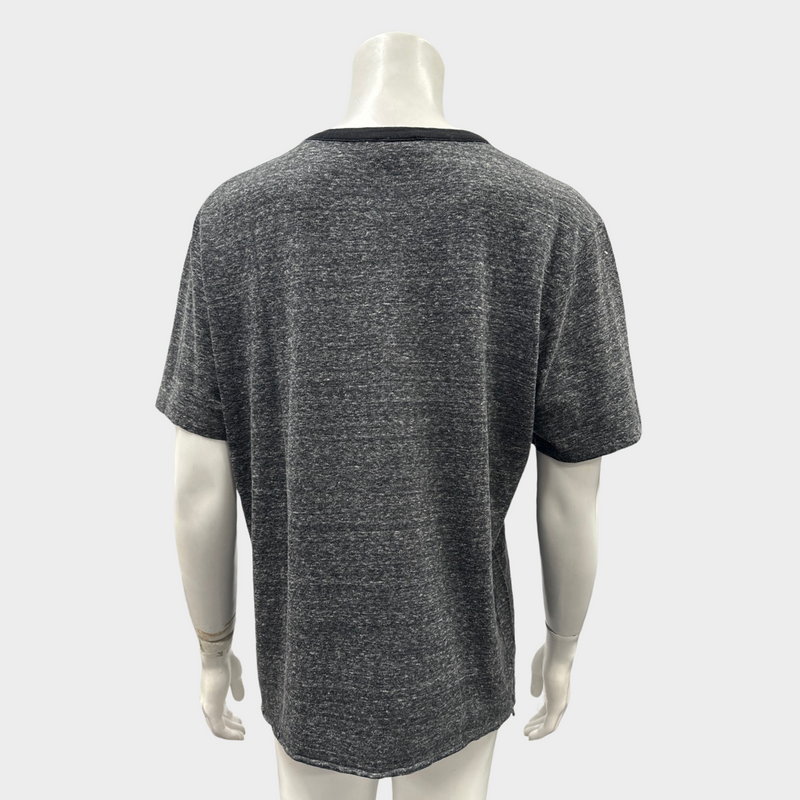 Saint Laurent women's grey marl cat t-shirt