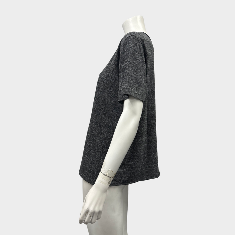 Saint Laurent women's grey marl cat t-shirt