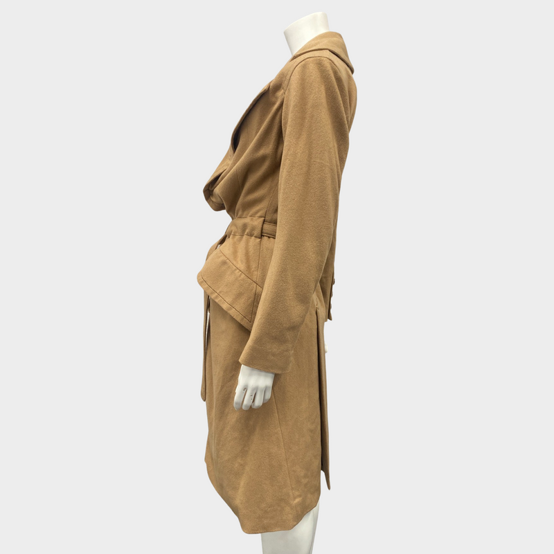 Vivienne Westwood women's camel cashmere textured coat