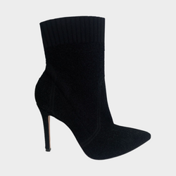Gianvitto Rossi women's black fabric boots