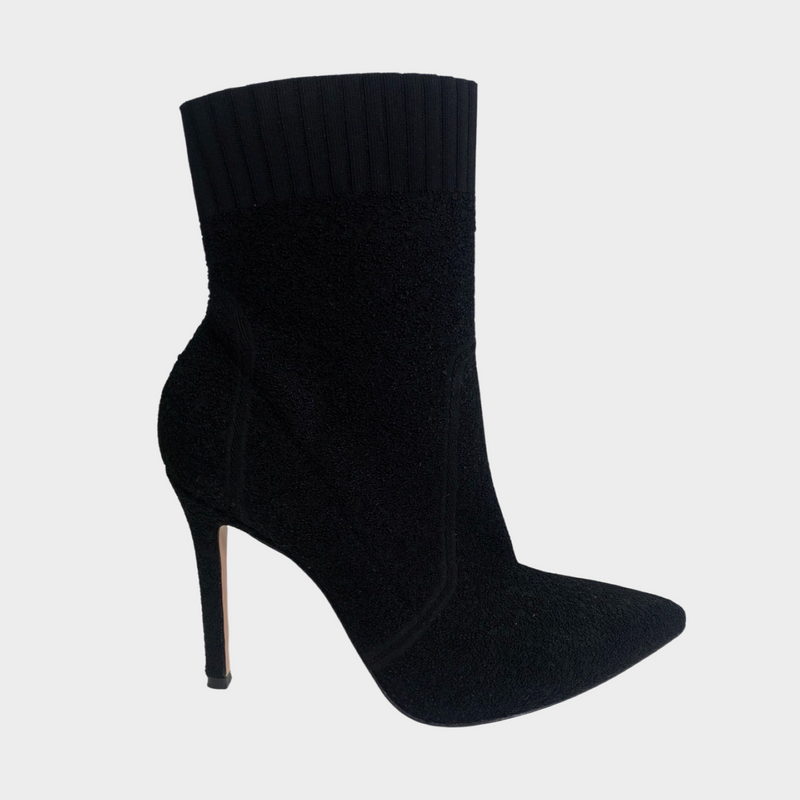 Gianvitto Rossi women's black fabric boots