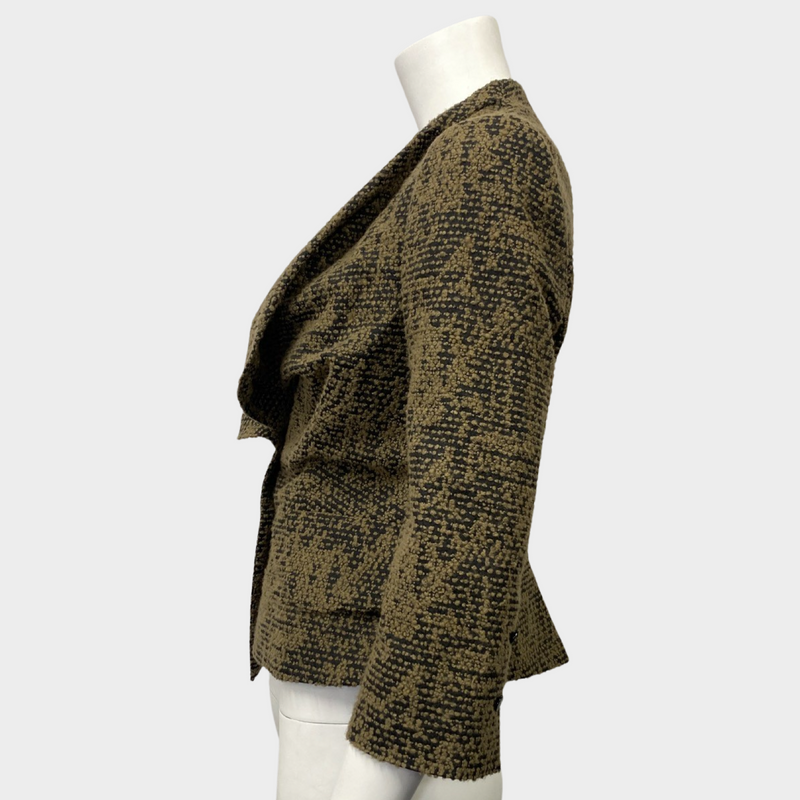 Vivienne Westwood women's bottle green and black asymmetrical jacket