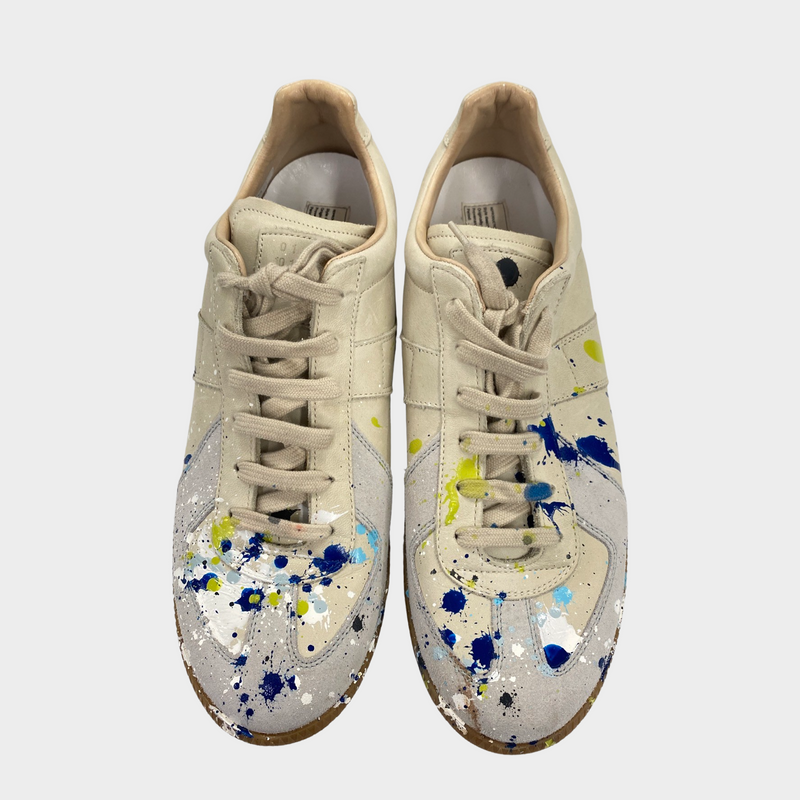Maison Margiela Men’s Replica paint trainers