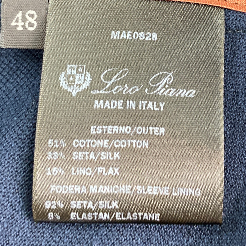 Loro Piana men's navy cotton jacket