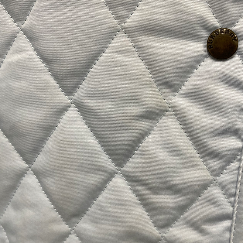 Burberry women's baby blue quilted lightweight jacket