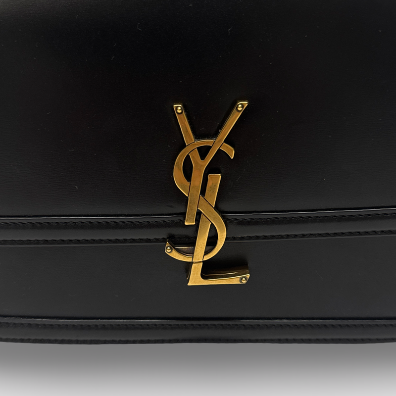 Saint Laurent Women's Black Solferino Medium Leather Crossbody Bag