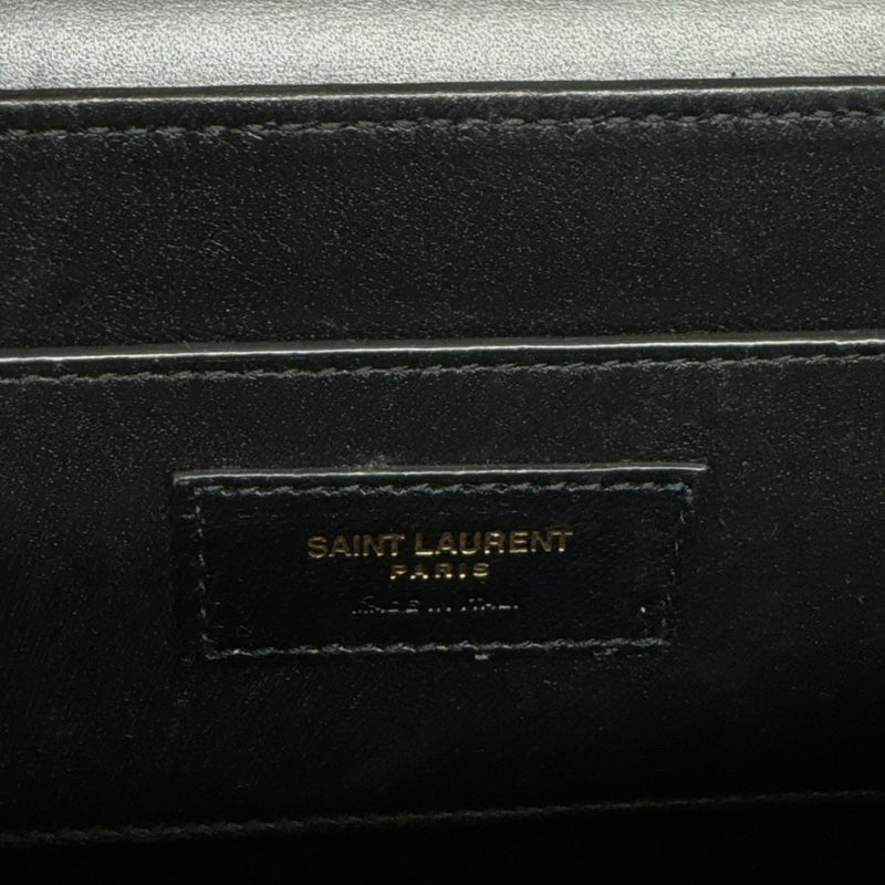 Saint Laurent Women's Black Solferino Medium Leather Crossbody Bag