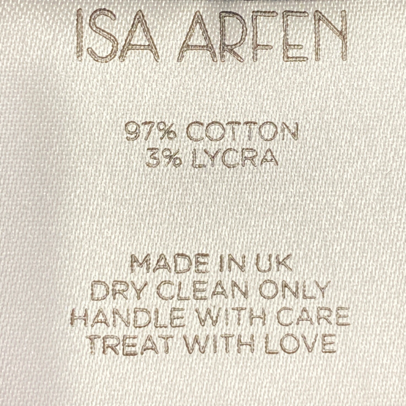 Isa Arfen women's black cotton midi dress