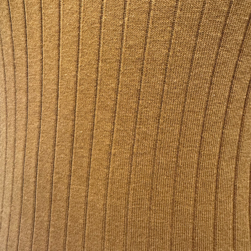 Vince Burnt Orange Knit Ribbed Dress