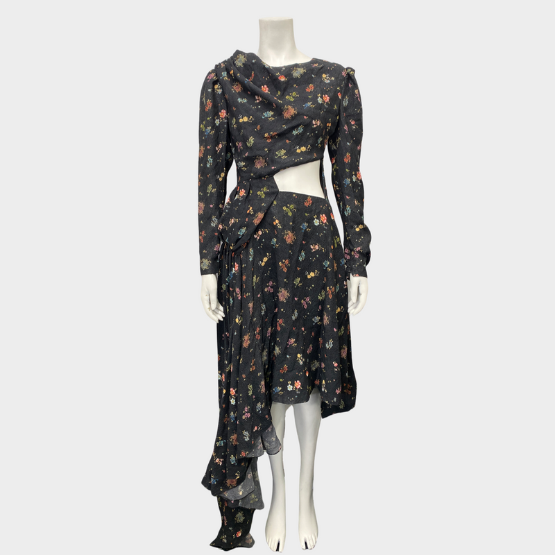 Preen by Thornton Bregazzi floral print cutout dress