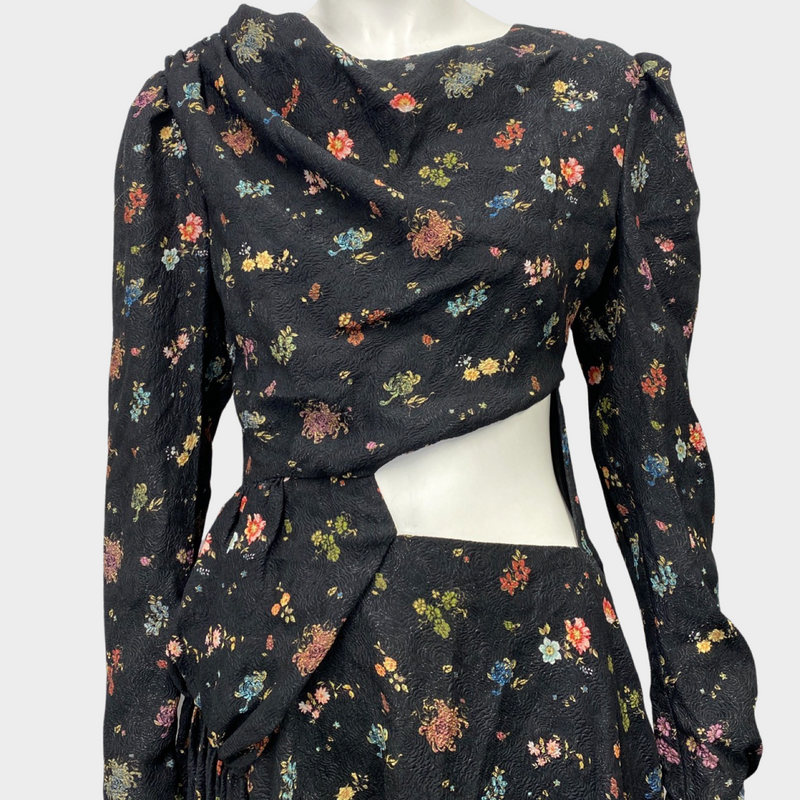 Preen by Thornton Bregazzi floral print cutout dress