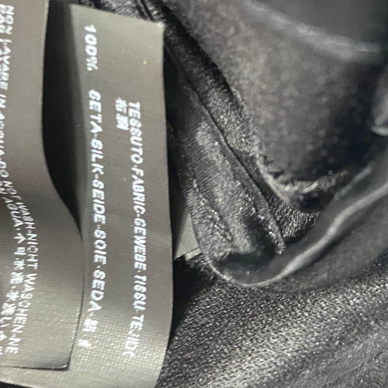 Balenciaga women's black silk tank top