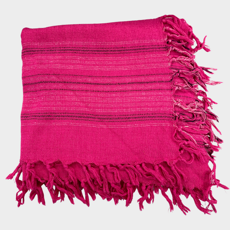Isabel Marant women's fuchsia silk beach scarf