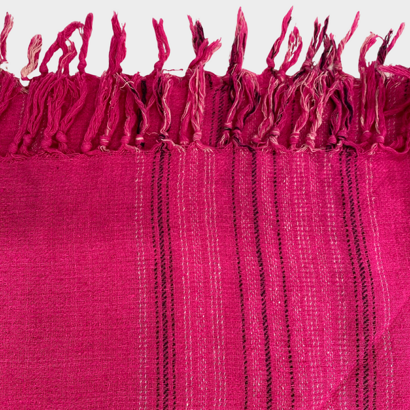 Isabel Marant women's fuchsia silk beach scarf