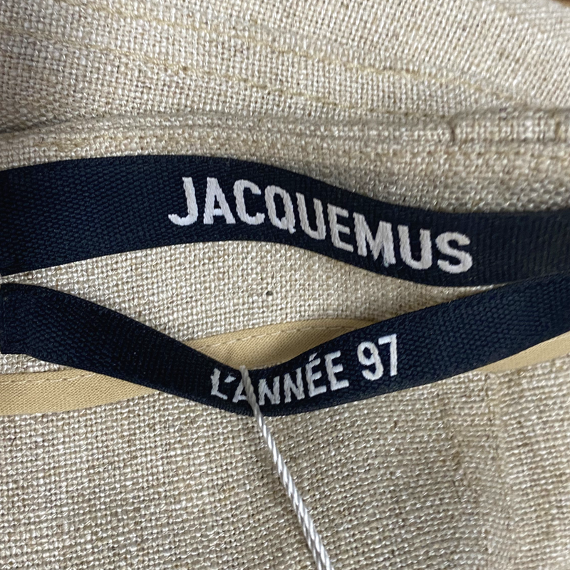 Jacquemus light beige long skirt with slit