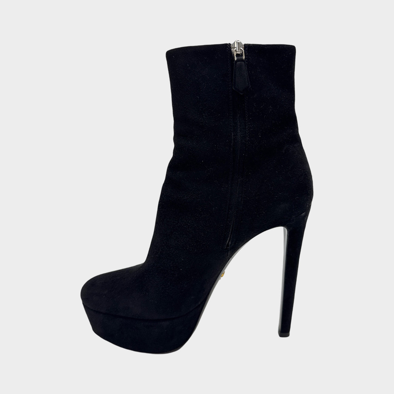 靴 PRADA JACQUARD PLATFORM ANKLE BOOTS PRADA Floral-Jacquard