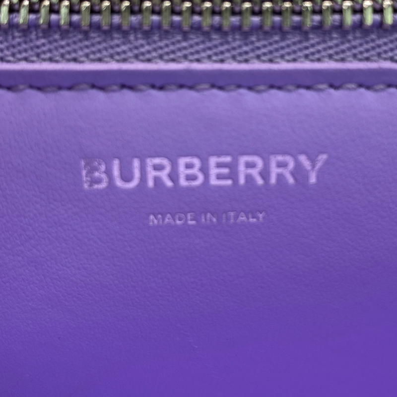 Burberry TB small leather purple shoulder bag