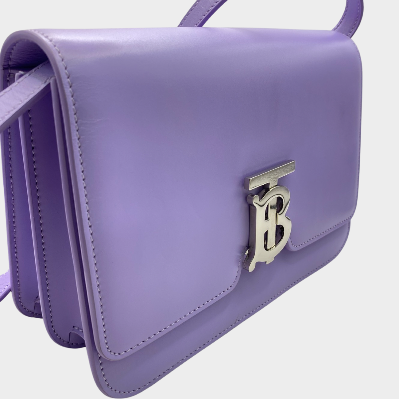 $1750 Burberry Medium TB Grain Leather Shoulder Bag | eBay