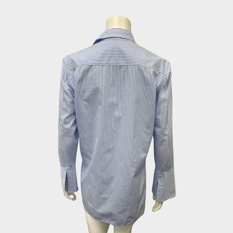 Ermano Scervino women's blue striped shirt