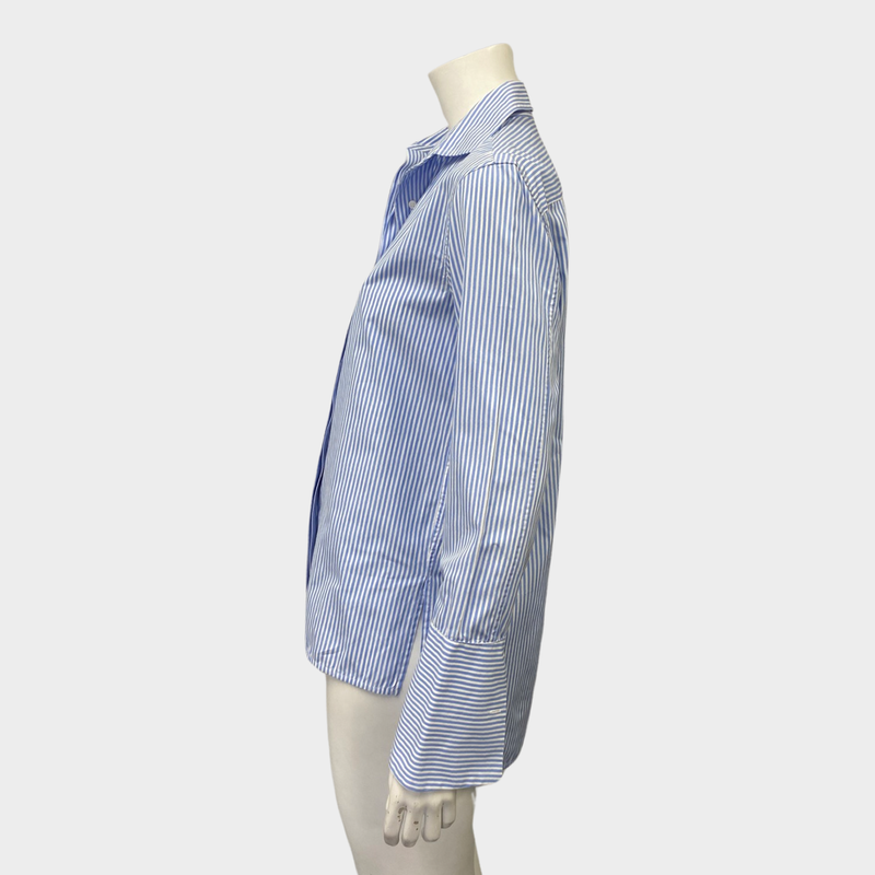 Ermano Scervino women's blue striped shirt