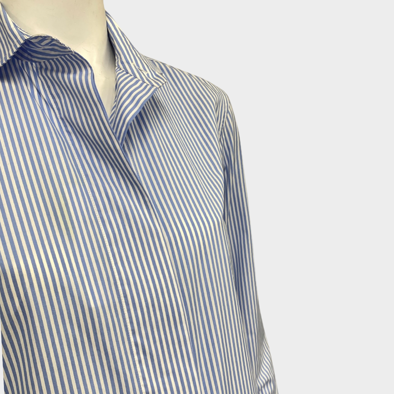Ermano Scervino women's blue striped shirt