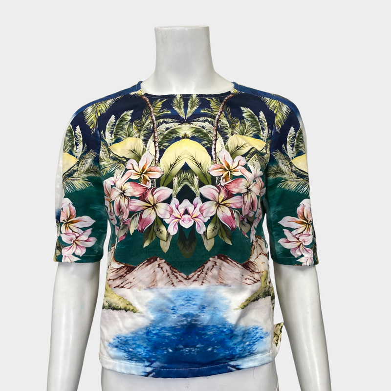 STELLA McCARTNEY women's hawaii printed cotton blouse