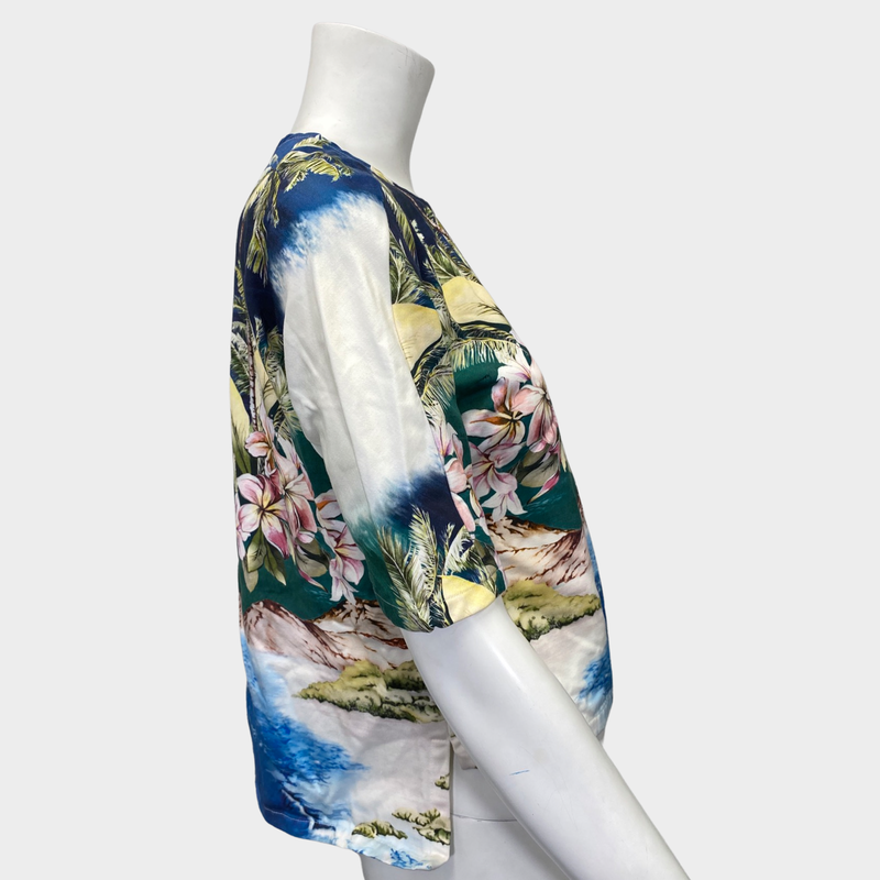STELLA McCARTNEY women's hawaii printed cotton blouse