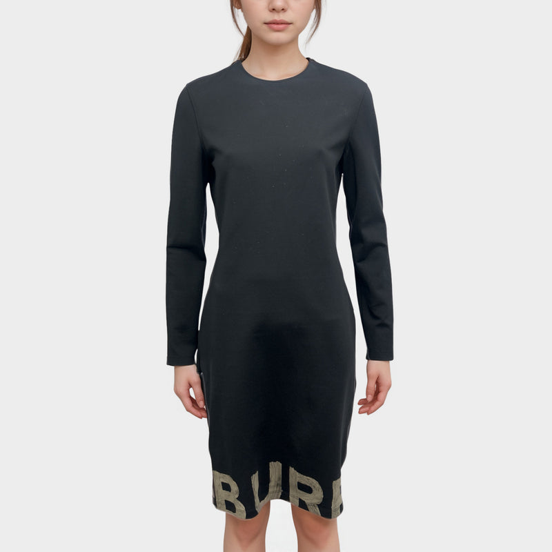 Burberry Black Nylon Scuba Fabric Dress