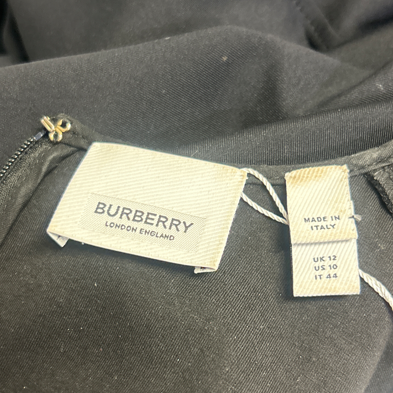 Burberry Black Nylon Scuba Fabric Dress
