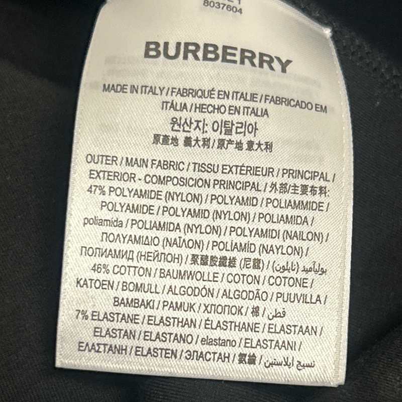 Burberry Black Nylon Scuba Fabric Dress