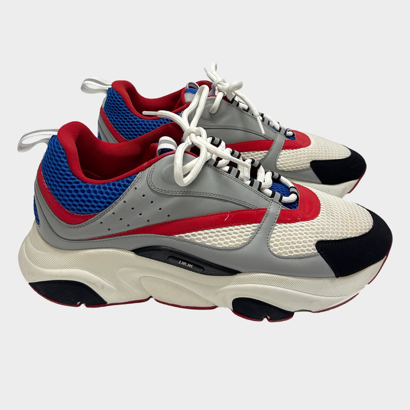 Dior B22 Men's Red and Blue Sneakers