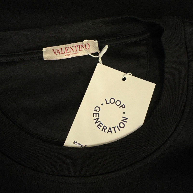Valentino men's Black Pocket T-Shirt