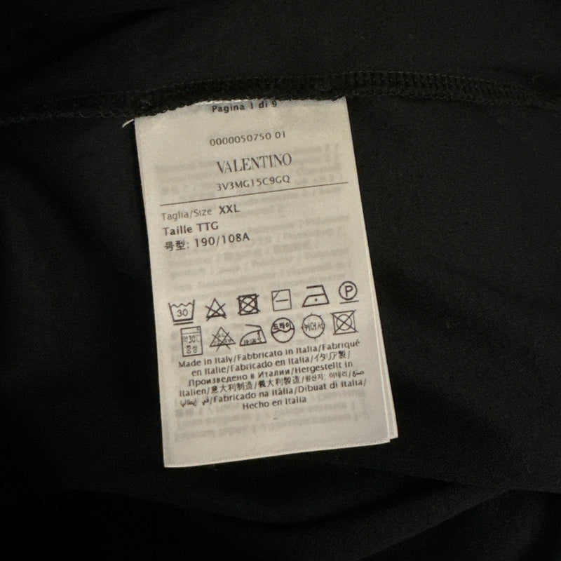 Valentino men's Black Pocket T-Shirt